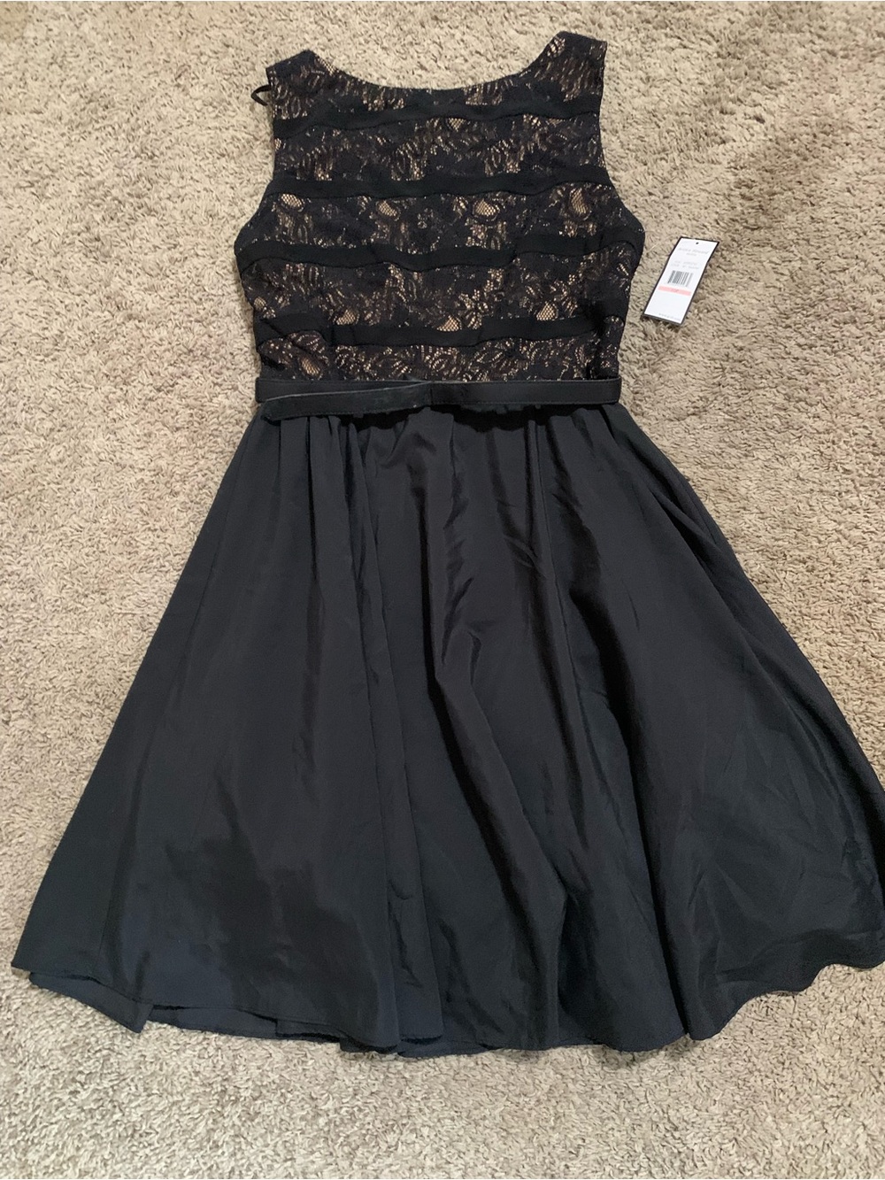 NWT Jessica Howard Black Sleeveless Dress 10 Petite